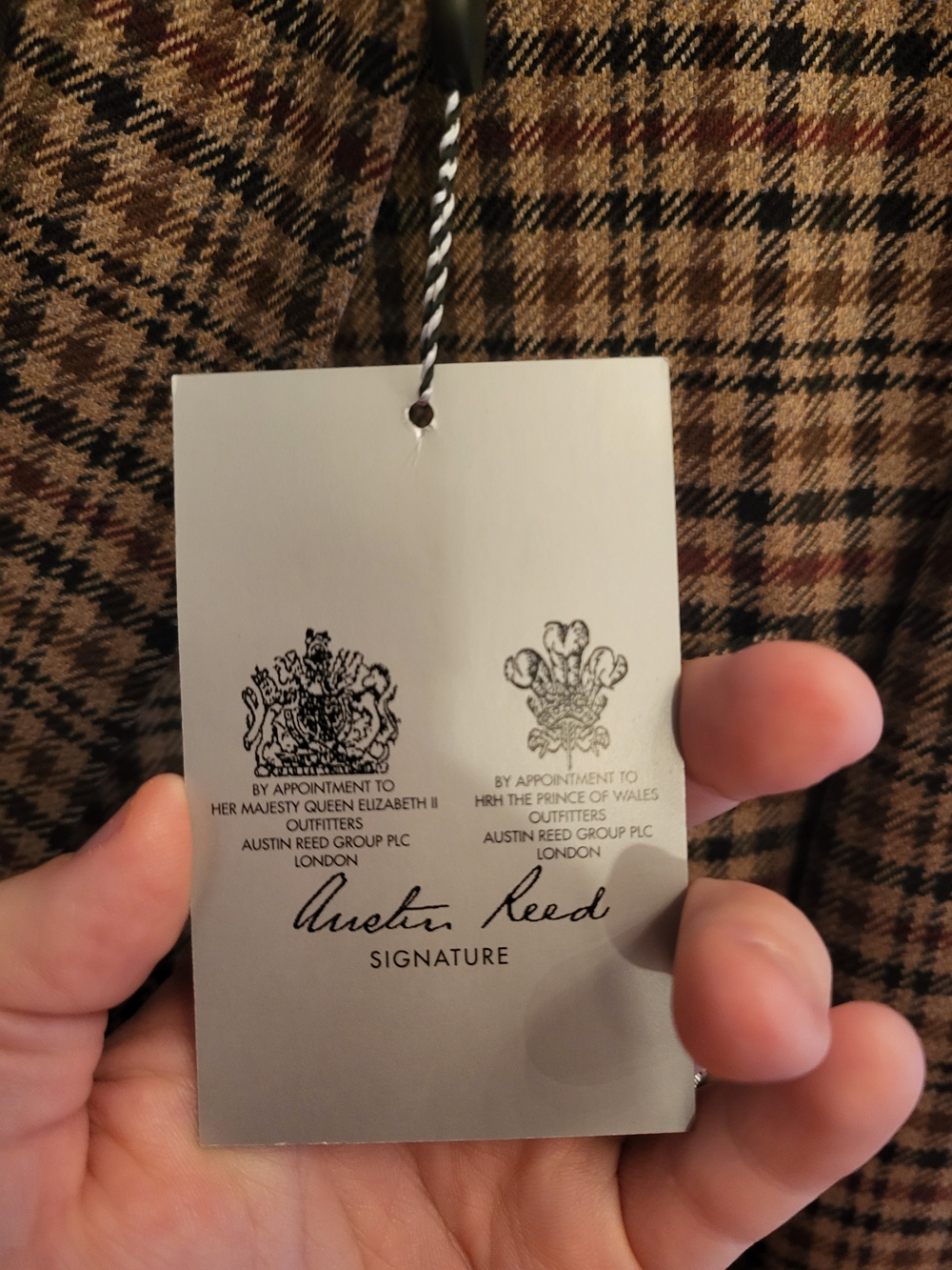 Austin Reed Brown and Tan Glen Plaid Sport Coat - Picture 3 of 6